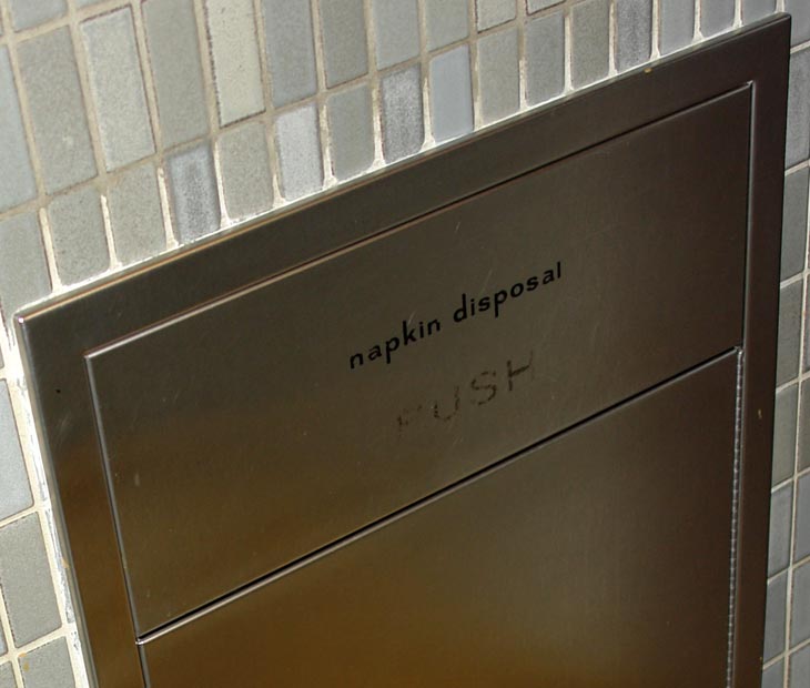 napkin disposal - PUSH