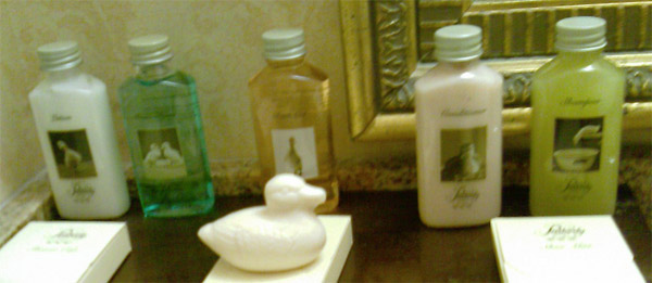 A wide selection of duck-themed bottles at the Peabody, Memphis